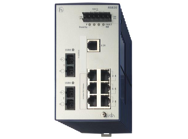 OpenRail RSB20 6xTX-RJ, 2xMM (SC) 0-60°C 9,6-60VDC Basic